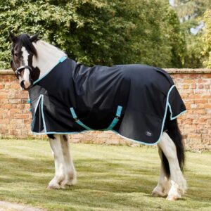 Firefoot No Neck Turnout Rug Bk Turquoise 50G