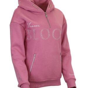 Bloomfields Luna - Rhinestone Logo Hoodie in Dusty Rose