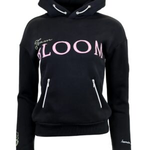 Bloomfields Lexi - Bubble Print Logo Hoodie in Black