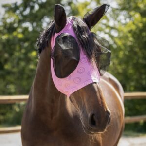 QHP Super Bug Fly Mask - CHERRY PINK