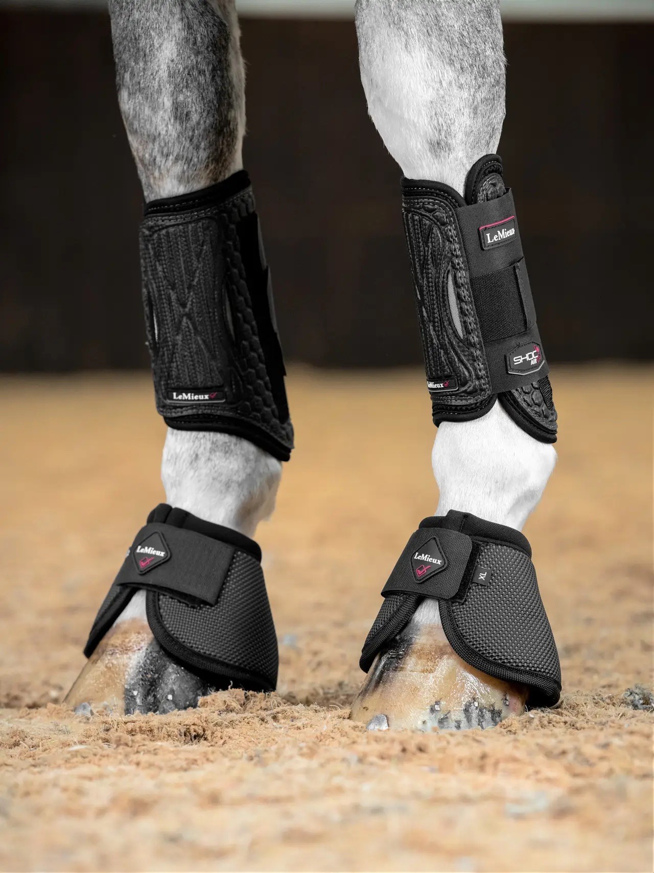 LeMieux Ballistic Over Reach Boots Black - Image 2