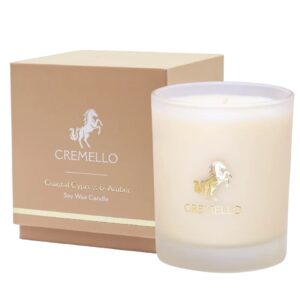 Cremello Candle Coastal Cypress & Amber