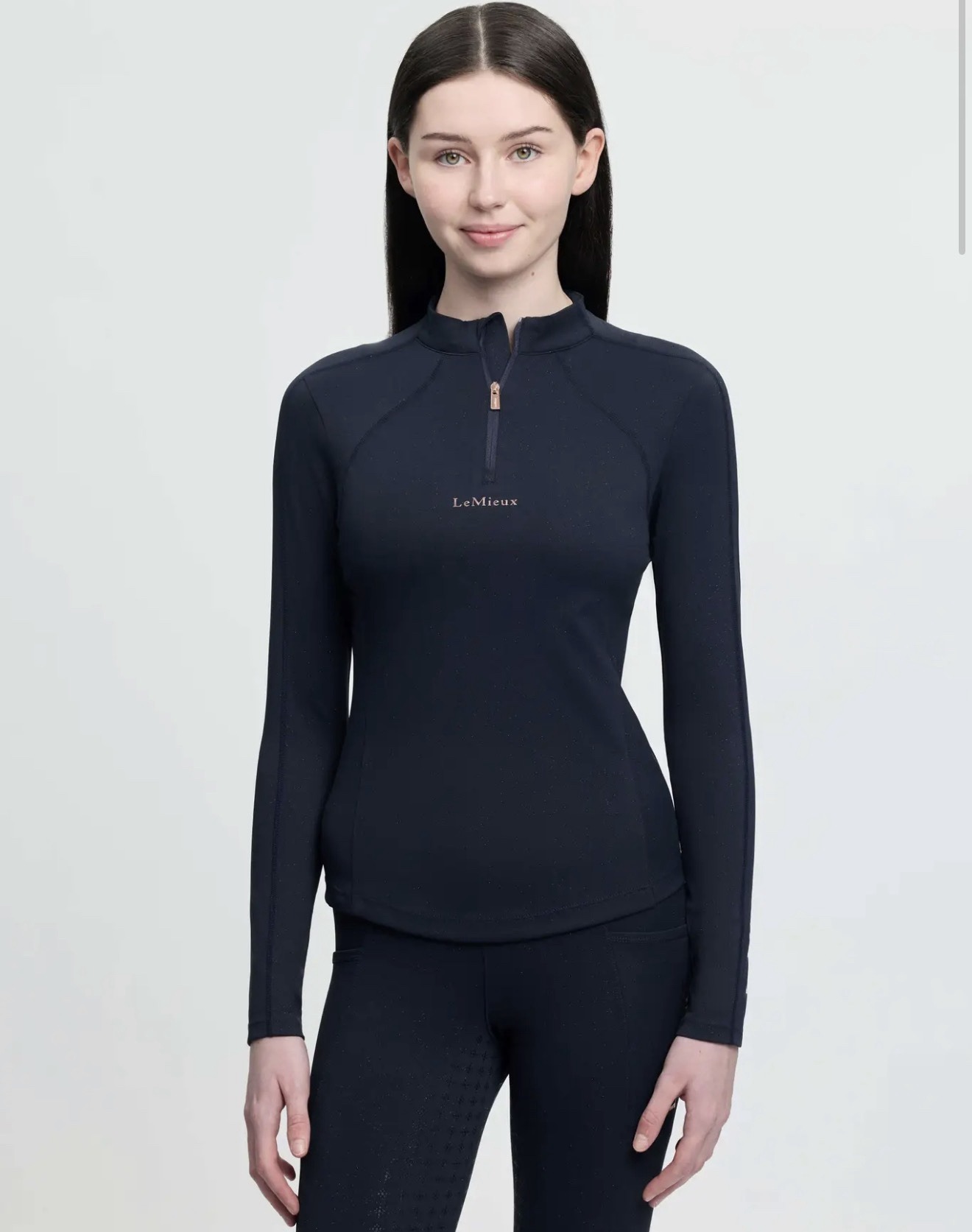 Le Mieux Young Rider Brilliance Sparkle Base Layer Navy
