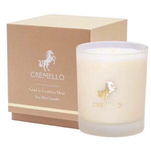 Cremello Candle Oud & Leather Noir