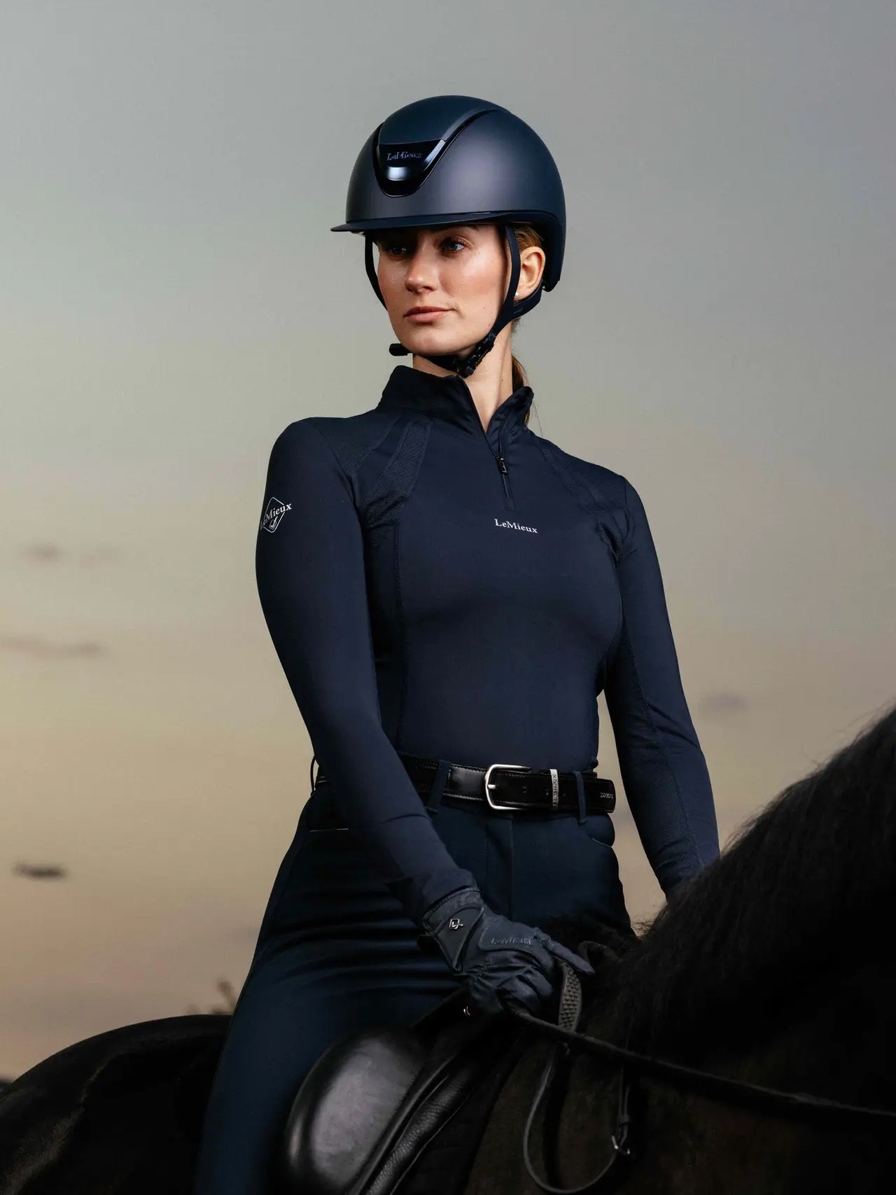 LeMieux Verv Competition Helmet - Matte Navy - Image 2