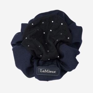 Lemieux Scrunchie with Crystal Hair Net Navy/Black