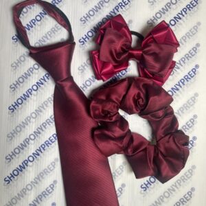 Show Pony Prep Scrunchie Burgundy