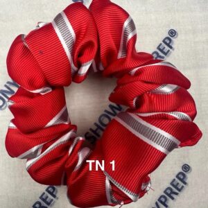 Show Pony Prep Scrunchie Red/Grey/White