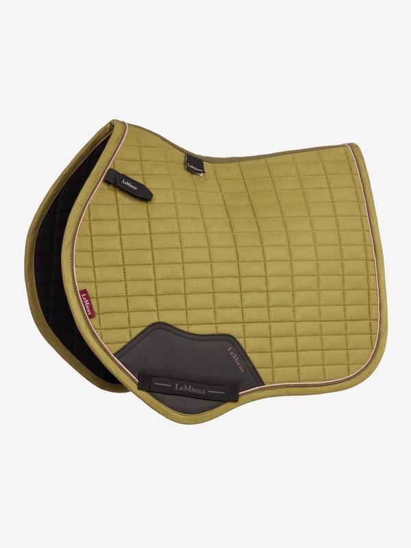 LeMieux Suede Close Contact Square Saddle Pad Gooseberry