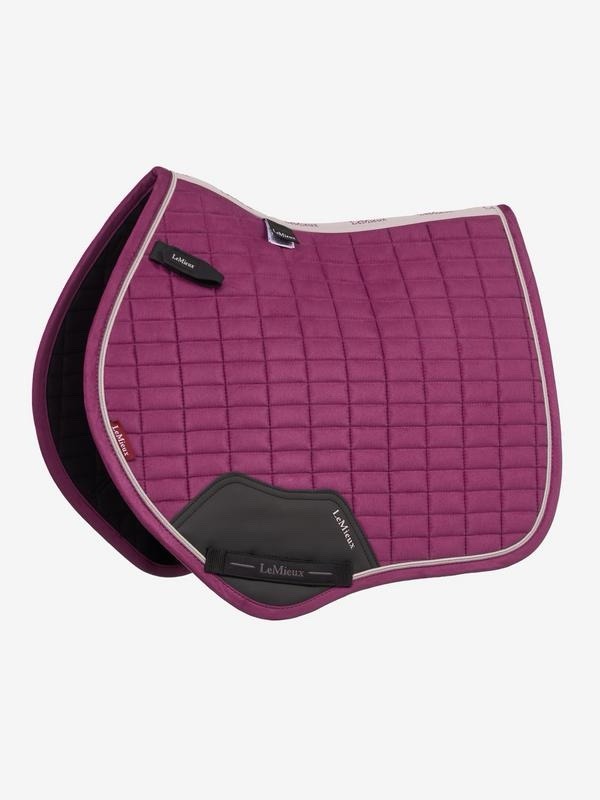 LeMieux Suede Close Contact Square Saddle Pad Blackberry