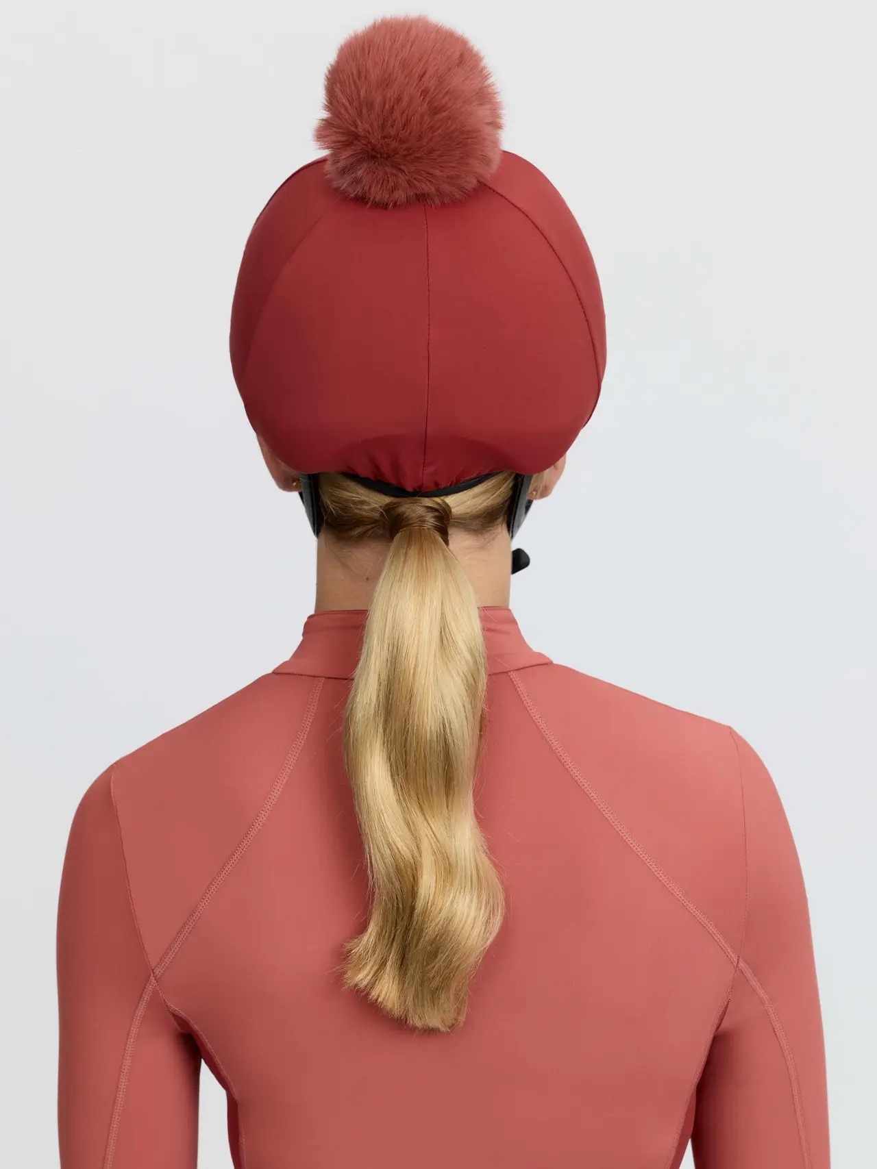 LeMieux Classique Pom Hat Silk Russet - Image 2