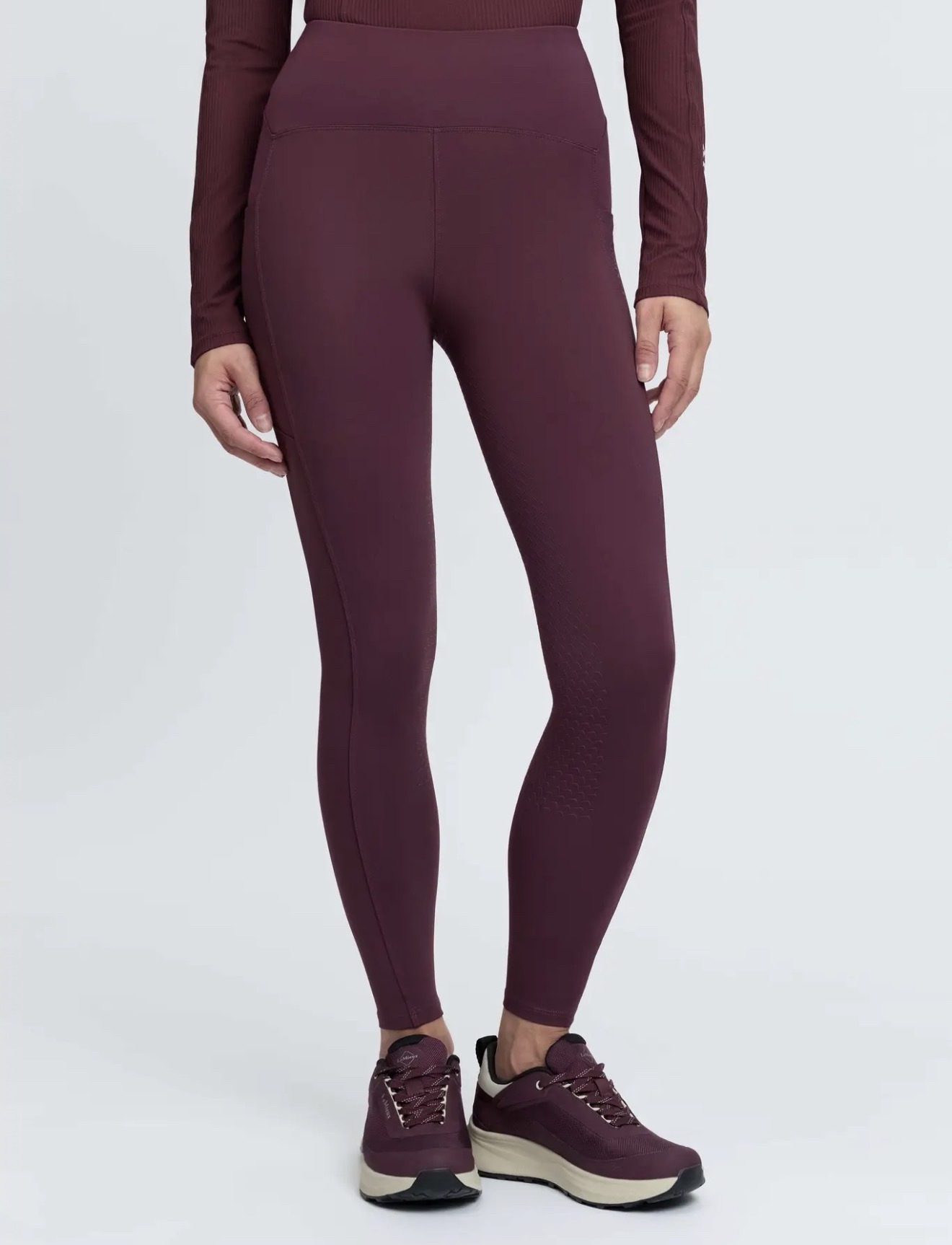 LeMieux Natalie Brushed Pull On Tights Bramble