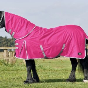 Firefoot 50g Detachable Neck Turn Out Rug, Hot Pink