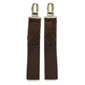 ShowPonyPrep Suede Finish Jodhpur Clips Brown