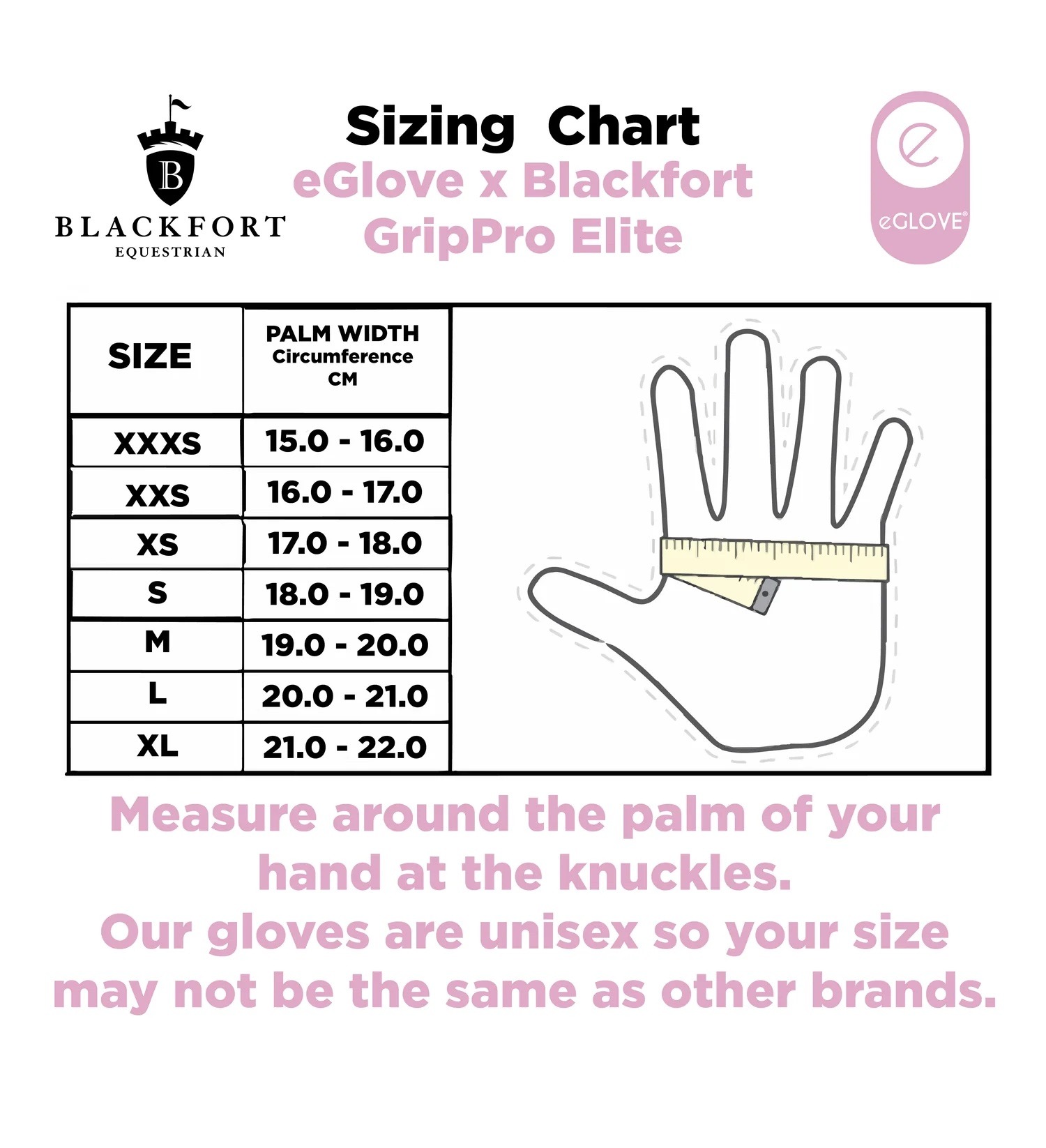 Blackfort Black & Rose Gold GripPro Elite Riding Glove - Image 4