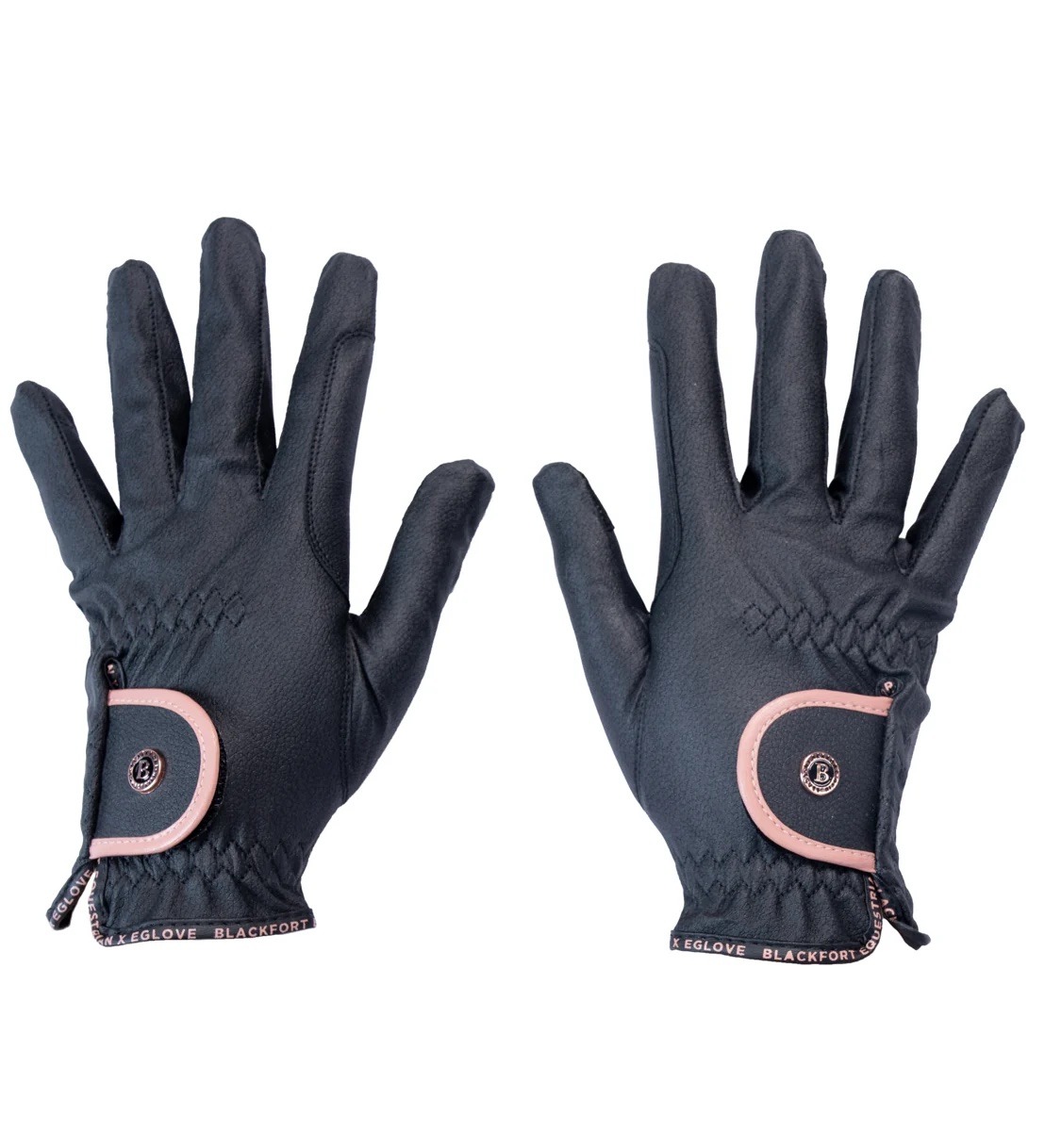 Blackfort Black & Rose Gold GripPro Elite Riding Glove