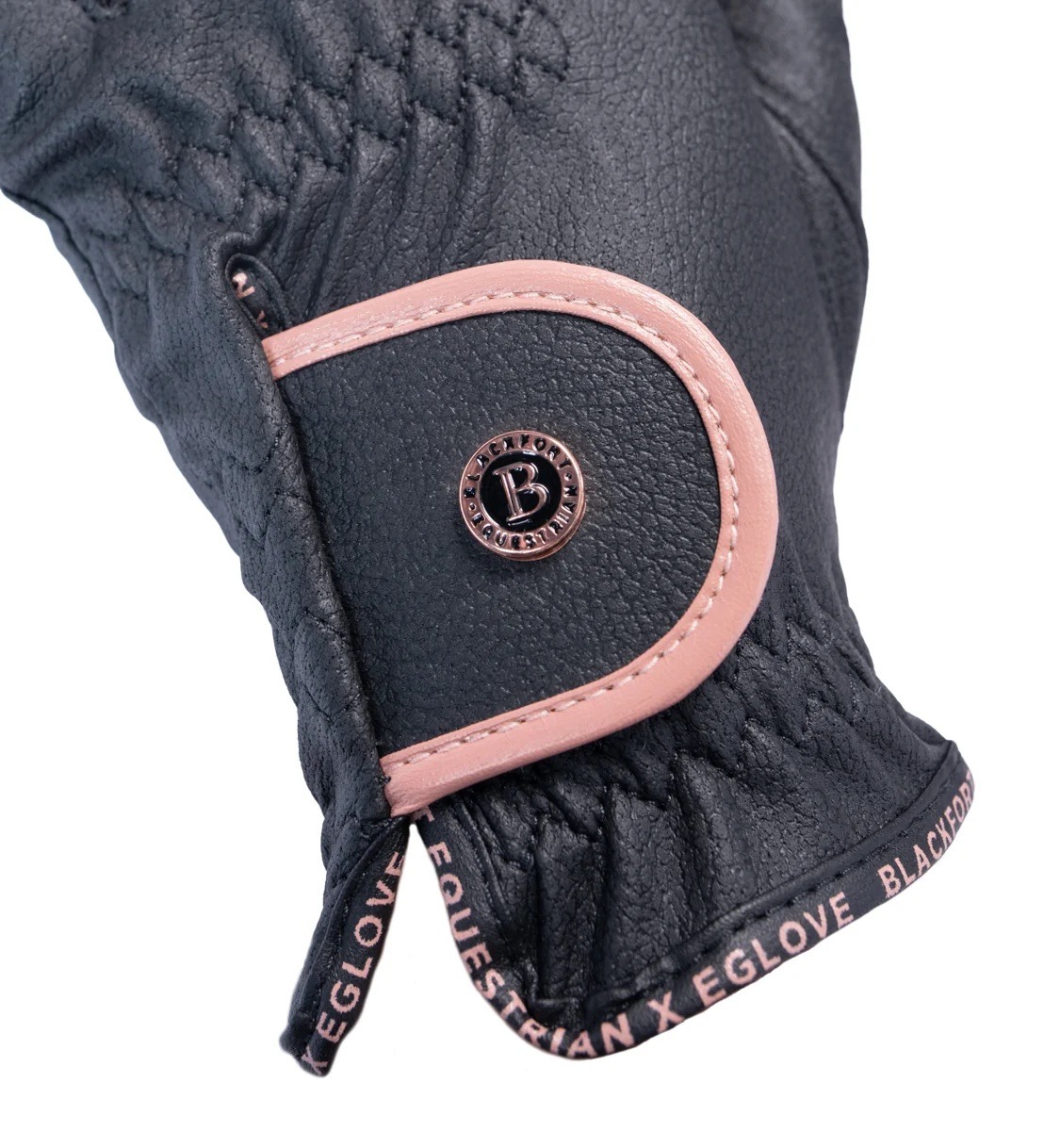 Blackfort Black & Rose Gold GripPro Elite Riding Glove - Image 3