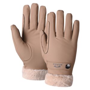 HV Polo Ladies Garnet Gloves - Straw
